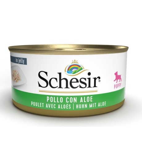 SCHESIR CANE JELLY PUPPY POLLO ALOE 150GR (lattina) SCHESIR CANE JELLY PUPPY POLLO ALOE 150GR (lattina)
