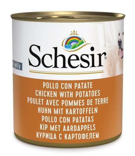 SCHESIR CANE JELLY POLLO PATATE 285GR (lattina) SCHESIR CANE JELLY POLLO PATATE 285GR (lattina)