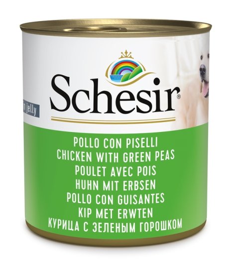 SCHESIR CANE JELLY POLLO PISELLI 285GR (lattina) SCHESIR CANE JELLY POLLO PISELLI 285GR (lattina)