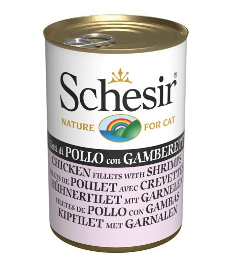 SCHESIR GATTO JELLY POLLO GAMBERETTI 140GR (lattina)