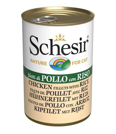 SCHESIR GATTO JELLY POLLO RISO 140GR (lattina) SCHESIR GATTO JELLY POLLO RISO 140GR (lattina)