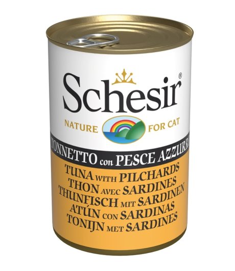 SCHESIR GATTO JELLY TONNETTO PESCE AZZURRO 140GR (lattina)