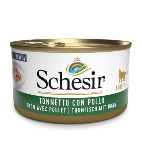 SCHESIR GATTO JELLY TONNETTO POLLO 85GR (lattina)