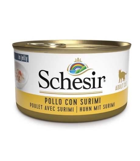 SCHESIR GATTO JELLY POLLO SURIMI 85GR (lattina) SCHESIR GATTO JELLY POLLO SURIMI 85GR (lattina)