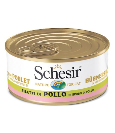 SCHESIR GATTO BRODO DI COTTURA POLLO 70GR (lattina)