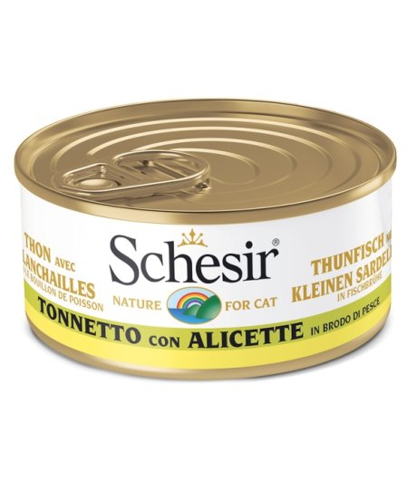 SCHESIR GATTO BRODO DI COTTURA TONNETTO ALICETTE 70GR (lattina)