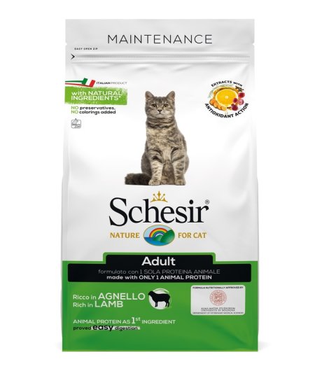 SCHESIR GATTO MAINTENANCE ADULT AGNELLO 400GR SCHESIR GATTO MAINTENANCE ADULT AGNELLO 400GR