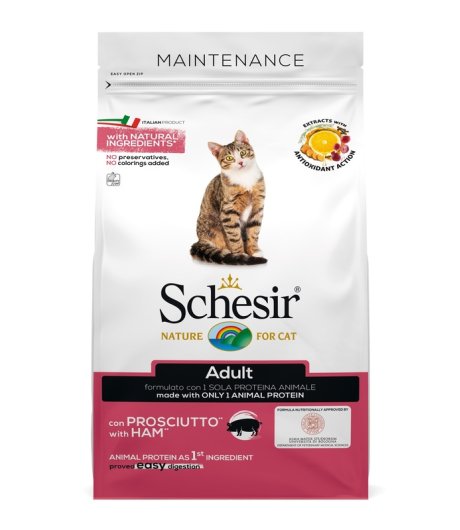 SCHESIR GATTO MAINTENANCE ADULT PROSCIUTTO 400GR SCHESIR GATTO MAINTENANCE ADULT PROSCIUTTO 400GR