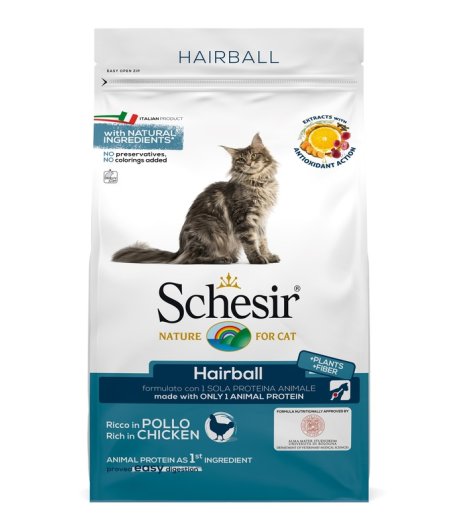 SCHESIR GATTO HAIRBALL POLLO 400GR SCHESIR GATTO HAIRBALL POLLO 400GR