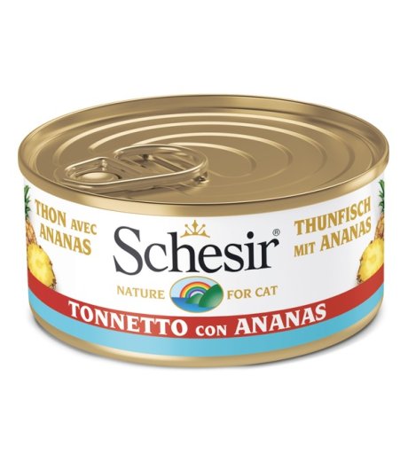 SCHESIR GATTO FRUIT TONNO ANANAS 75GR (lattina) SCHESIR GATTO FRUIT TONNO ANANAS 75GR (lattina)