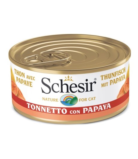 SCHESIR GATTO FRUIT TONNO PAPAYA 75GR (lattina) SCHESIR GATTO FRUIT TONNO PAPAYA 75GR (lattina)