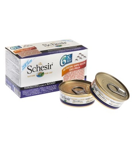 SCHESIR GATTO JELLY TONNO MANZO 6x50GR (lattina) MULTIPACK