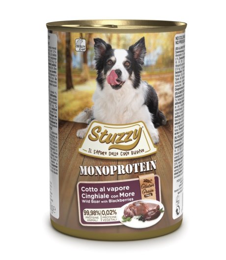 STUZZY CANE MONOPROTEICO ADULT CINGHIALE MORE 400GR (lattina) STUZZY CANE MONOPROTEICO ADULT CINGHIALE MORE 400GR (lattina)