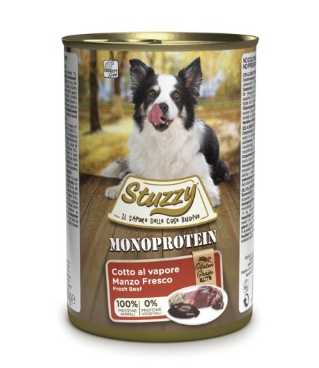 STUZZY CANE MONOPROTEICO ADULT MANZO 400GR (lattina) STUZZY CANE MONOPROTEICO ADULT MANZO 400GR (lattina)