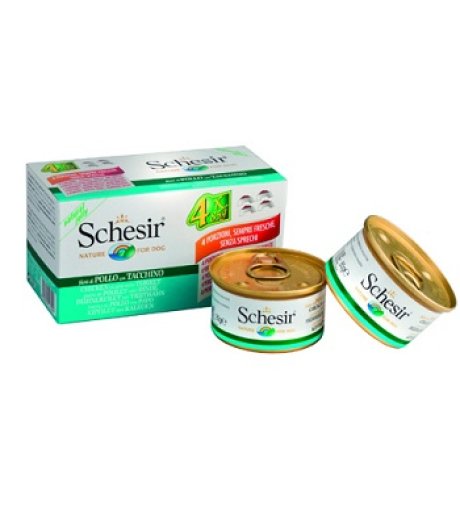 SCHESIR CANE JELLY POLLO PROSCIUTTO 4x85GR (lattina) MULTIPACK SCHESIR CANE JELLY POLLO PROSCIUTTO 4x85GR (lattina) MULTIPACK