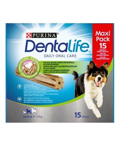 NESTLE' PURINA CANE SNACK DENTALIFE MEDIUM 15 STICKS 345GR