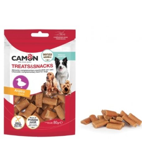 CAMON CANE SNACK TREATS BOCCONCINI ANATRA 80GR