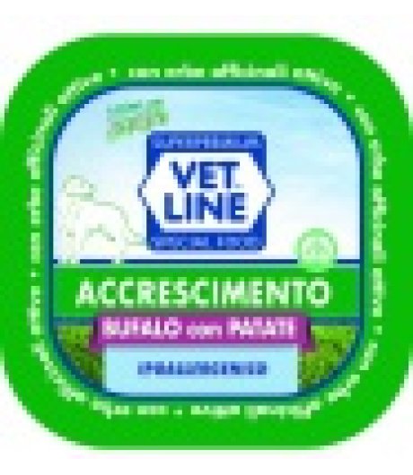 OLISTIKA VET LINE CANE CRESCITA BUFALO PATATE 150GR (vaschetta)
