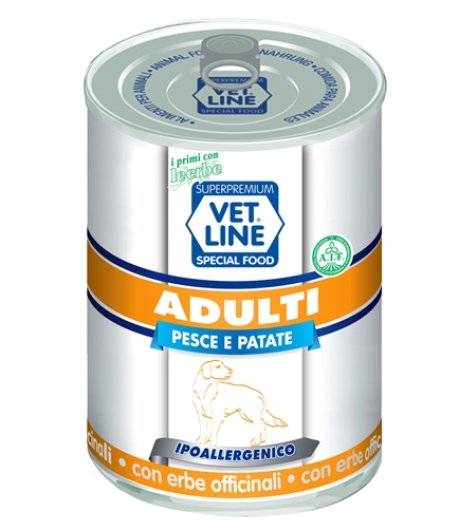 OLISTIKA VET LINE CANE ADULT PESCE PATATE 400GR (lattina)