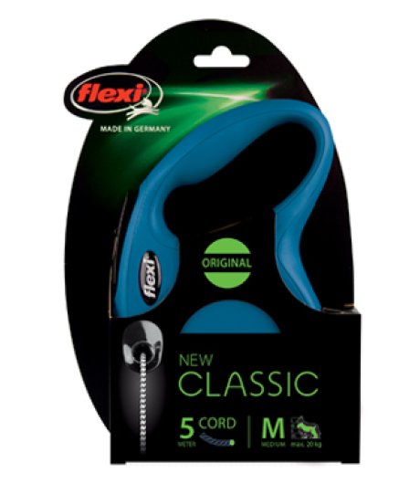 CROCI GUINZAGLIO FLEXI NEW CLASSIC CORD (M) BLU 5MT