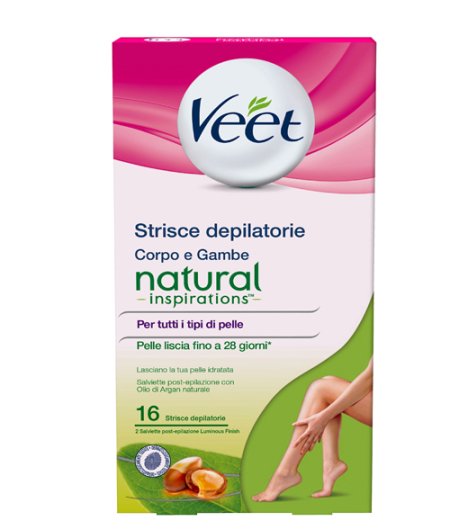 VEET STRISCE CORPO OLIO ARGAN X 16