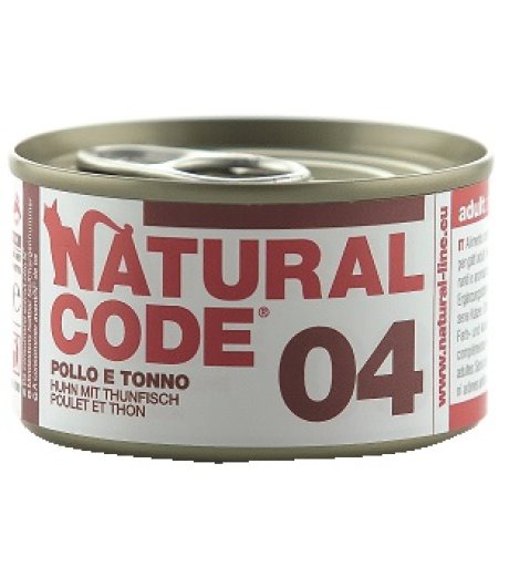 NATURAL CODE GATTO 04 POLLO TONNO 85GR (lattina)
