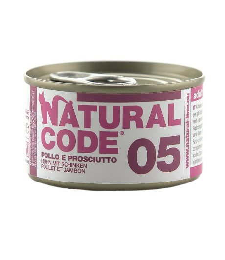 NATURAL CODE GATTO 05 POLLO PROSCIUTTO 85GR (lattina)
