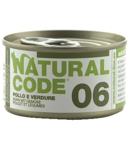 NATURAL CODE GATTO 06 POLLO VERDURE 85GR (lattina)