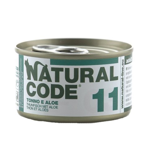 NATURAL CODE GATTO 11 TONNO ALOE 85GR (lattina)