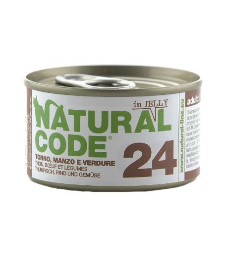 NATURAL CODE GATTO 24 JELLY TONNO MANZO VERDURE 85GR (lattina)