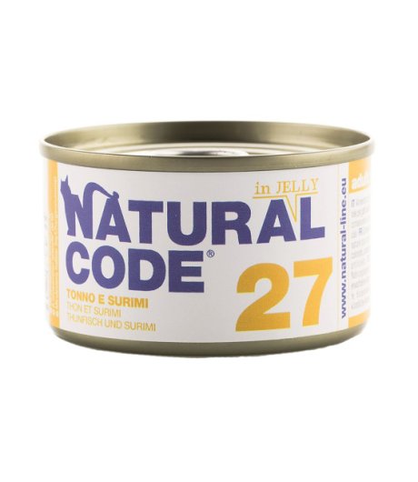 NATURAL CODE GATTO 27 JELLY TONNO SURIMI 85GR (lattina)