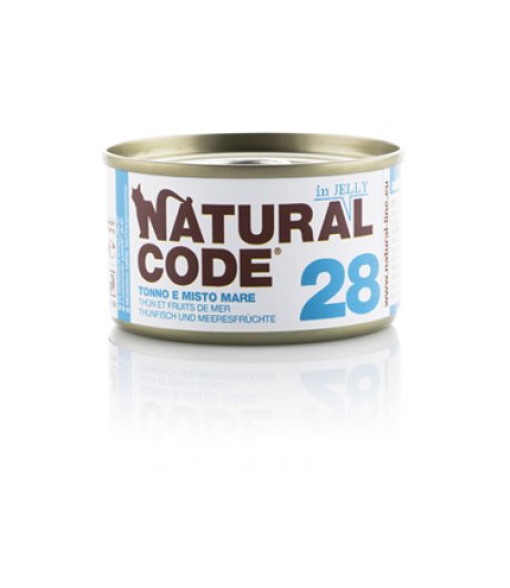 NATURAL CODE GATTO 28 JELLY TONNO MISTO MARE 85GR (lattina)