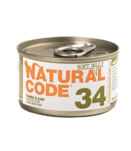 NATURAL CODE GATTO 34 TONNO KIWI 85GR (lattina)