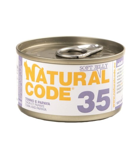NATURAL CODE GATTO 35 TONNO PAPAYA 85GR (lattina)