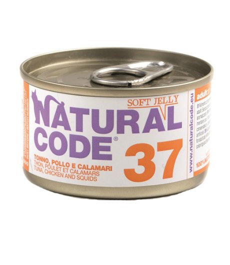 NATURAL CODE GATTO 37 TONNO POLLO CALAMARI 85GR (lattina)