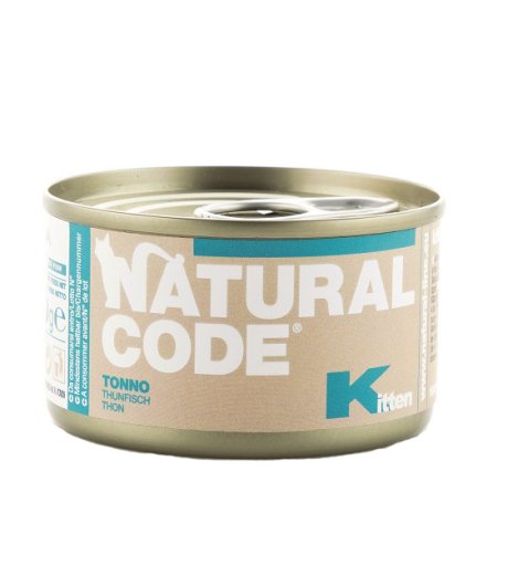 NATURAL CODE GATTO KITTEN TONNO 85GR (lattina) NATURAL CODE GATTO KITTEN TONNO 85GR (lattina)