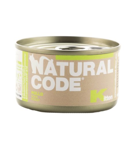 NATURAL CODE GATTO KITTEN POLLO 85GR (lattina) NATURAL CODE GATTO KITTEN POLLO 85GR (lattina)