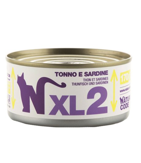 NATURAL CODE GATTO XL2 TONNO SARDINE 170GR (lattina)