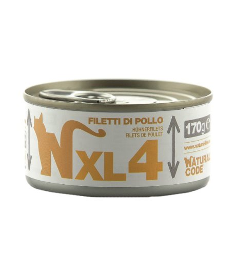 NATURAL CODE GATTO XL4 POLLO 170GR (lattina)