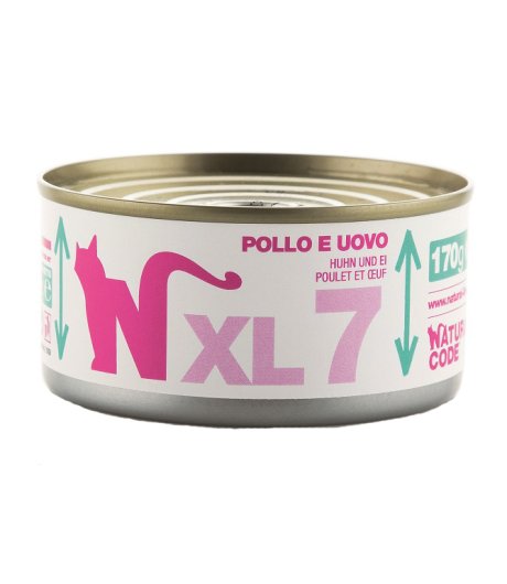NATURAL CODE GATTO XL7 POLLO UOVO 170GR (lattina)