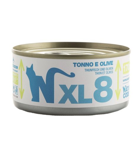 NATURAL CODE GATTO XL8 TONNO OLIVE 170GR (lattina)