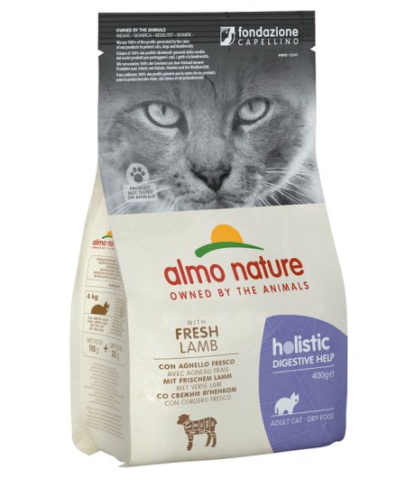 ALMO NATURE GATTO HOLISTIC DIGESTIVE ADULT AGNELLO 400GR