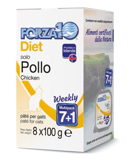 FORZA10 GATTO DIET PATE' SOLO POLLO 100GR (vaschetta)