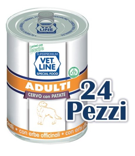 OLISTIKA VET LINE CANE ADULT CERVO PATATE 400GR (lattina)