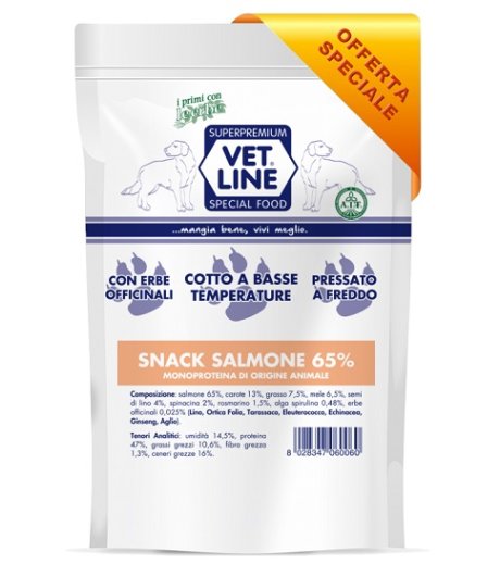 OLISTIKA VET LINE CANE SNACK MONOPROTEICO SALMONE 65% 80GR