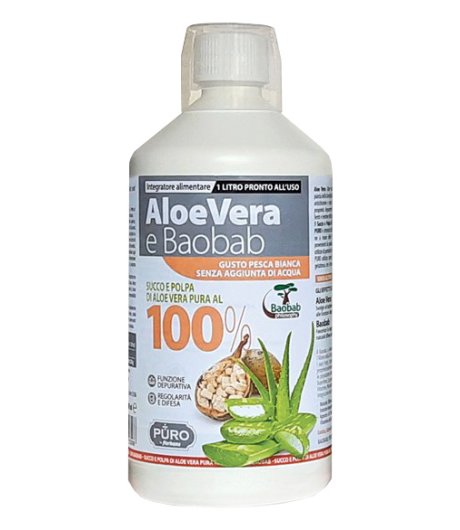 PURO AloeVera100%+Baobab Pesca