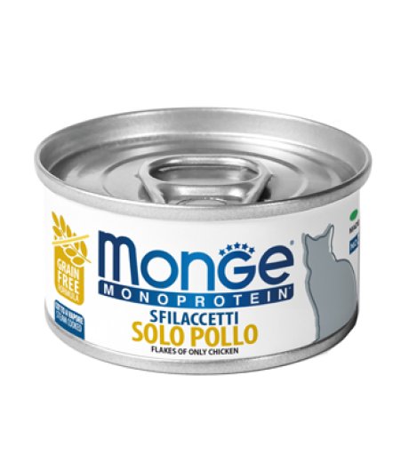 MONGE GATTO MONOPROTEICO SOLO POLLO 80GR (lattina)