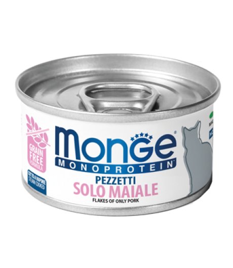 MONGE GATTO MONOPROTEICO SOLO MAIALE 80GR (lattina)