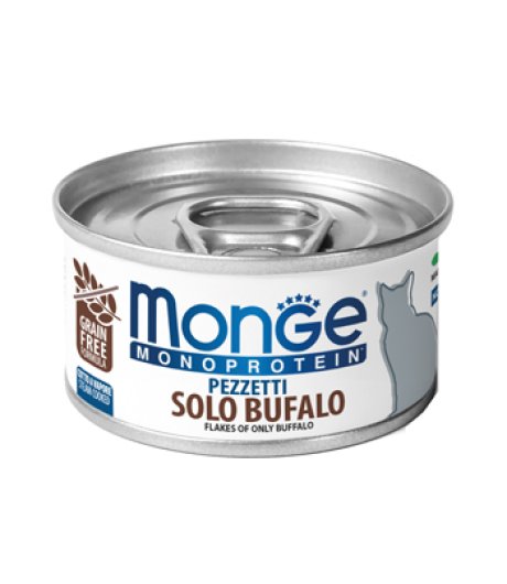 MONGE GATTO MONOPROTEICO SOLO BUFALO 80GR (lattina)