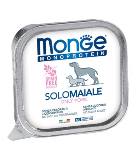 MONGE CANE MONOPROTEICO SOLO MANZO 150GR (vaschetta)